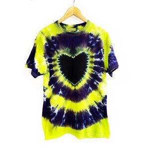 Cross Dude Tie Die Purple Heart T-Shirt Unisex Size Medium